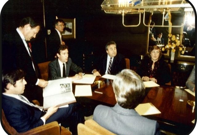 Reviewing offers in the Rockville Pike offices