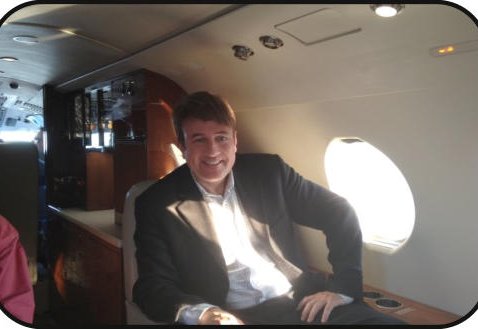 In the cabin of a client aircraft
