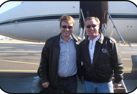 Delivery day for a midsize jet